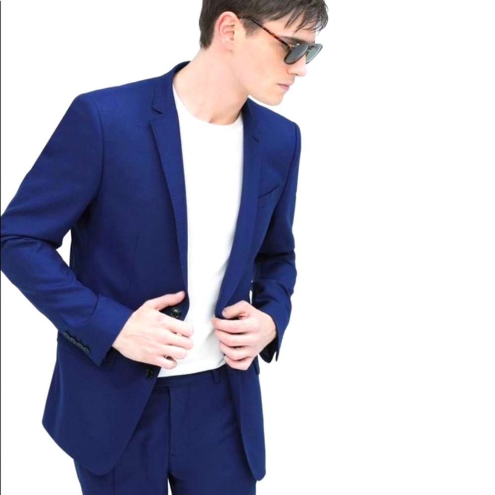 ZARA Man Blue Blazer Size 34